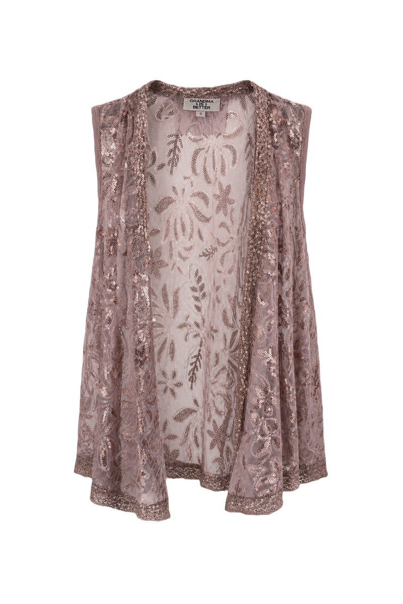 1970s Bronze Mesh Vest - Front View