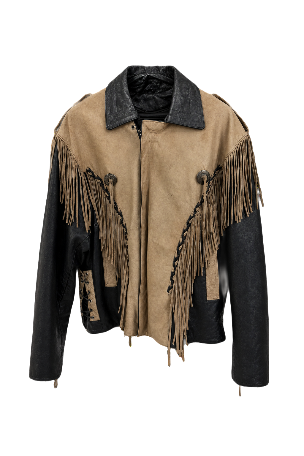 1970s Beige Suede Jacket - Front View
