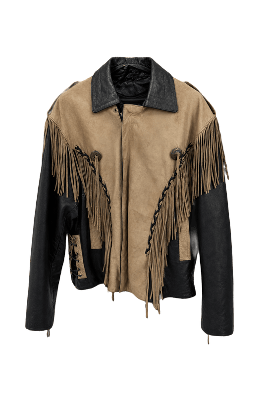 1970s Beige Suede Jacket - Front View
