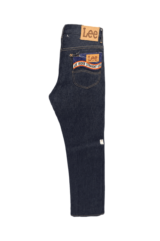 1970s Dark Blue Denim Lee Jeans - Front View