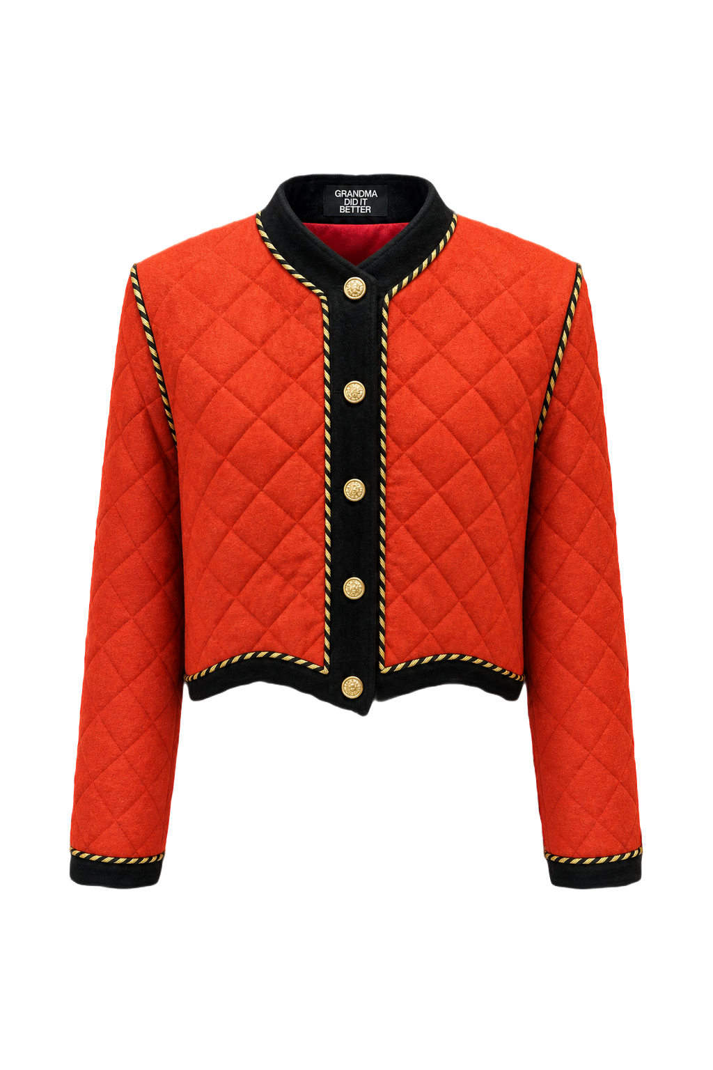 1980s Orange Suede Jacket - Front View