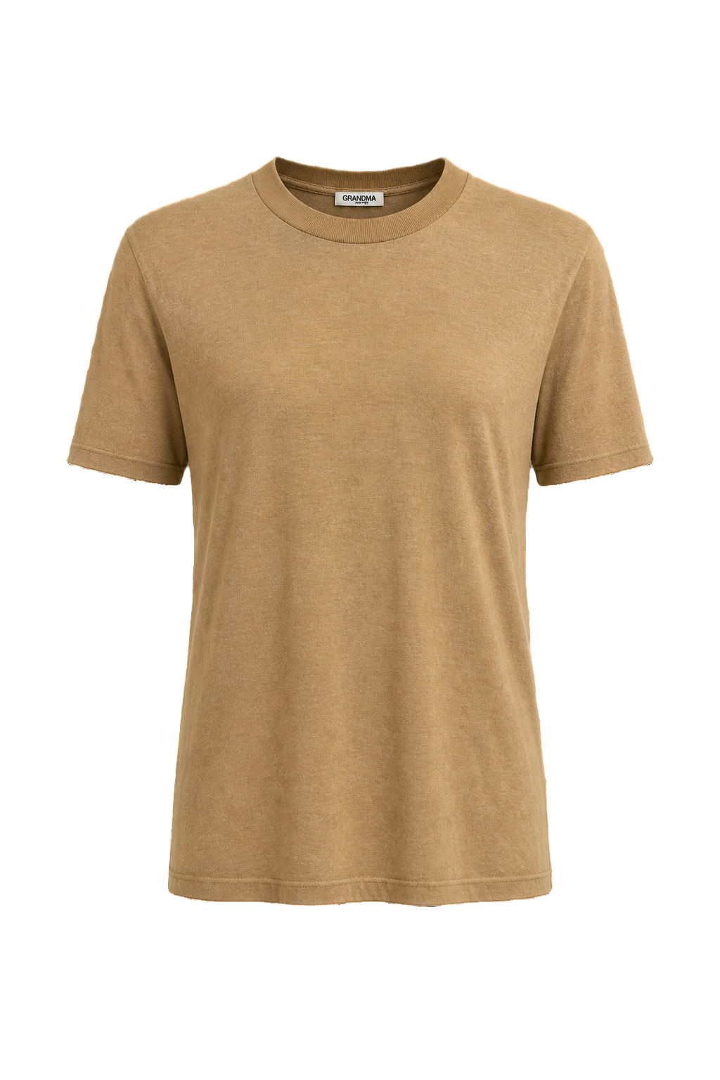 1980s Tan Cotton T-Shirt - Front View