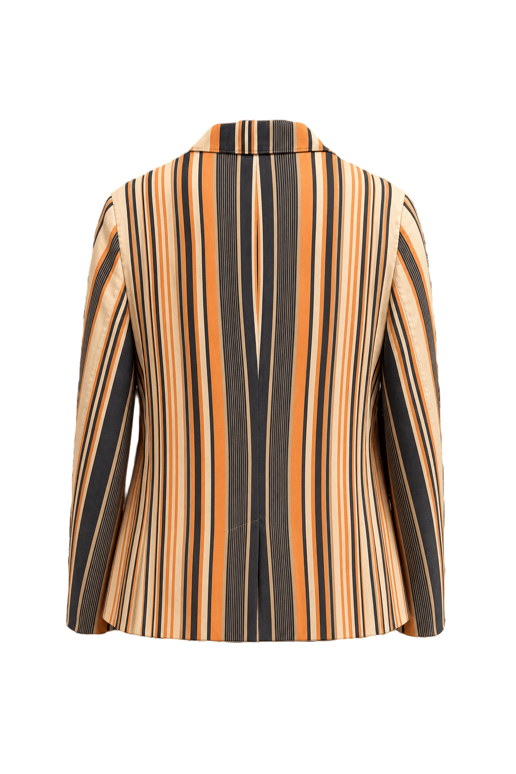 1980s Orange Silk Blazer - Front View
