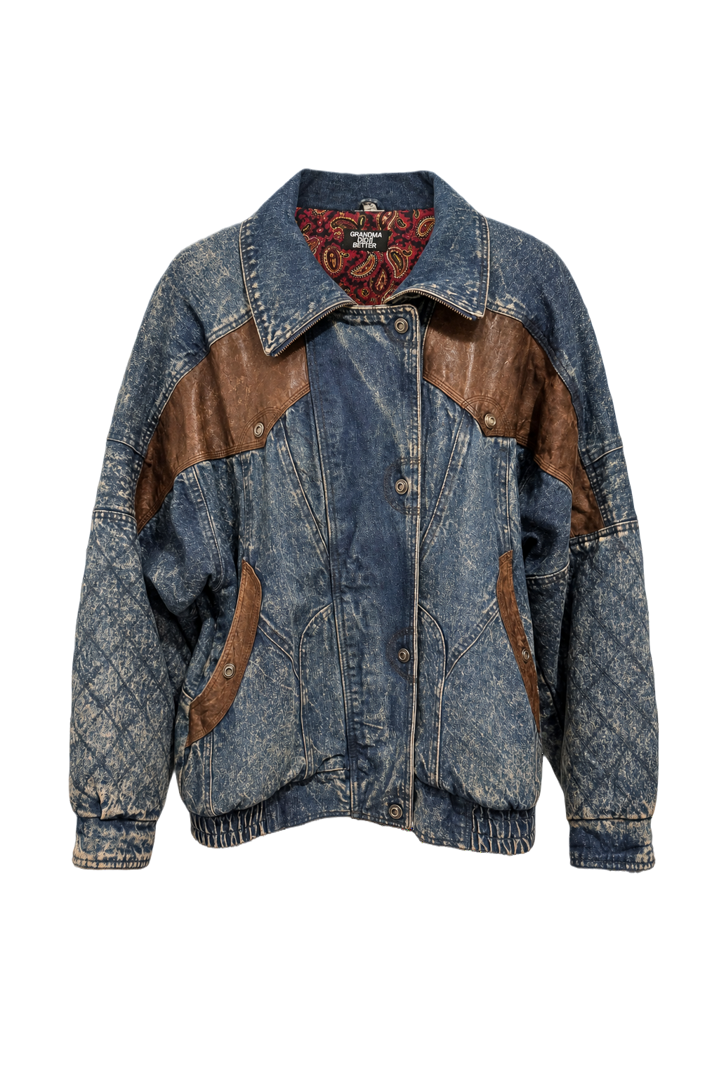 1980s Blue Denim Jacket - Front View
