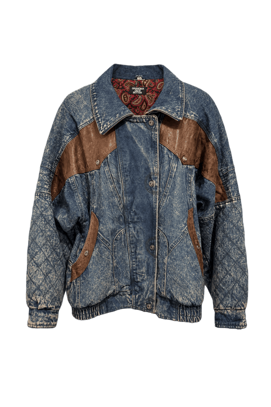 1980s Blue Denim Jacket - Front View