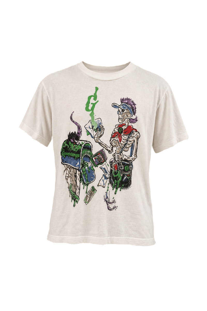 1990s White Cotton T-Shirt - Front View