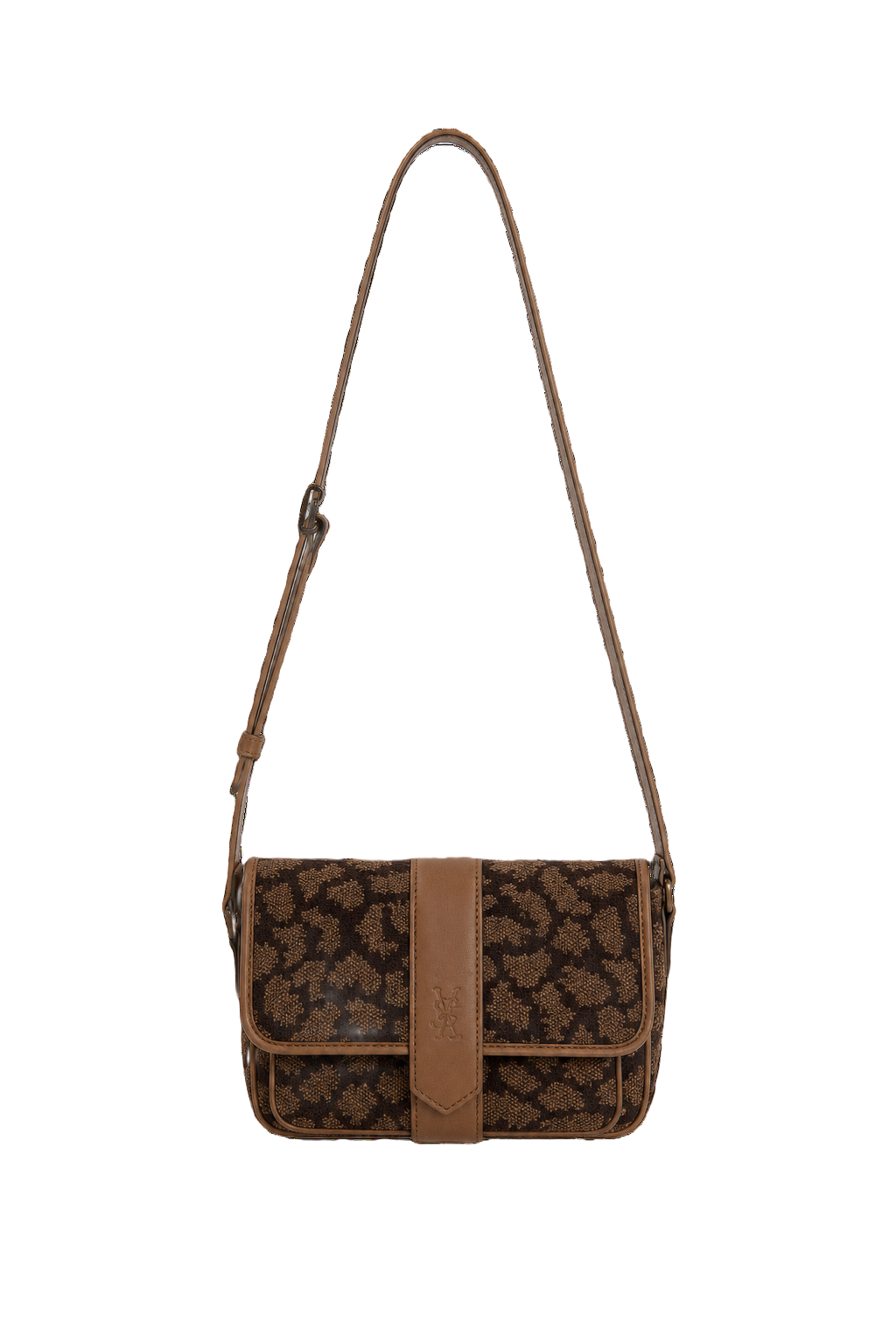 1980s Brown Canvas Bag - Front View