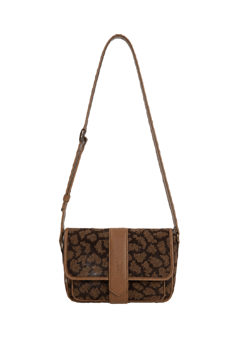 1980s Brown Canvas Bag - Front View