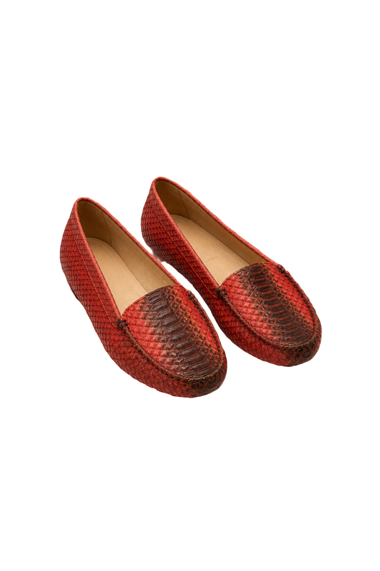 1990s Pink Leather Shoes - Front View