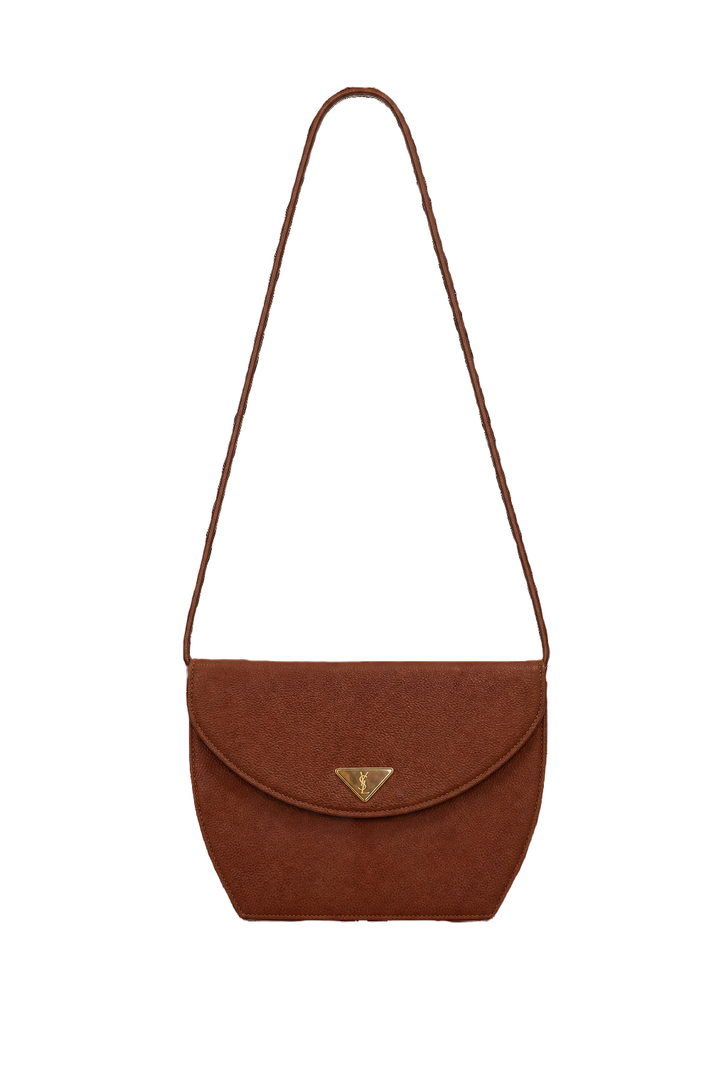 1980s Brown Leather Bag - Front View