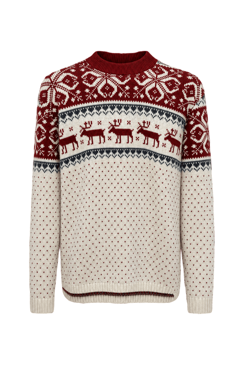 1980s Cream Wool Sweater - Front View