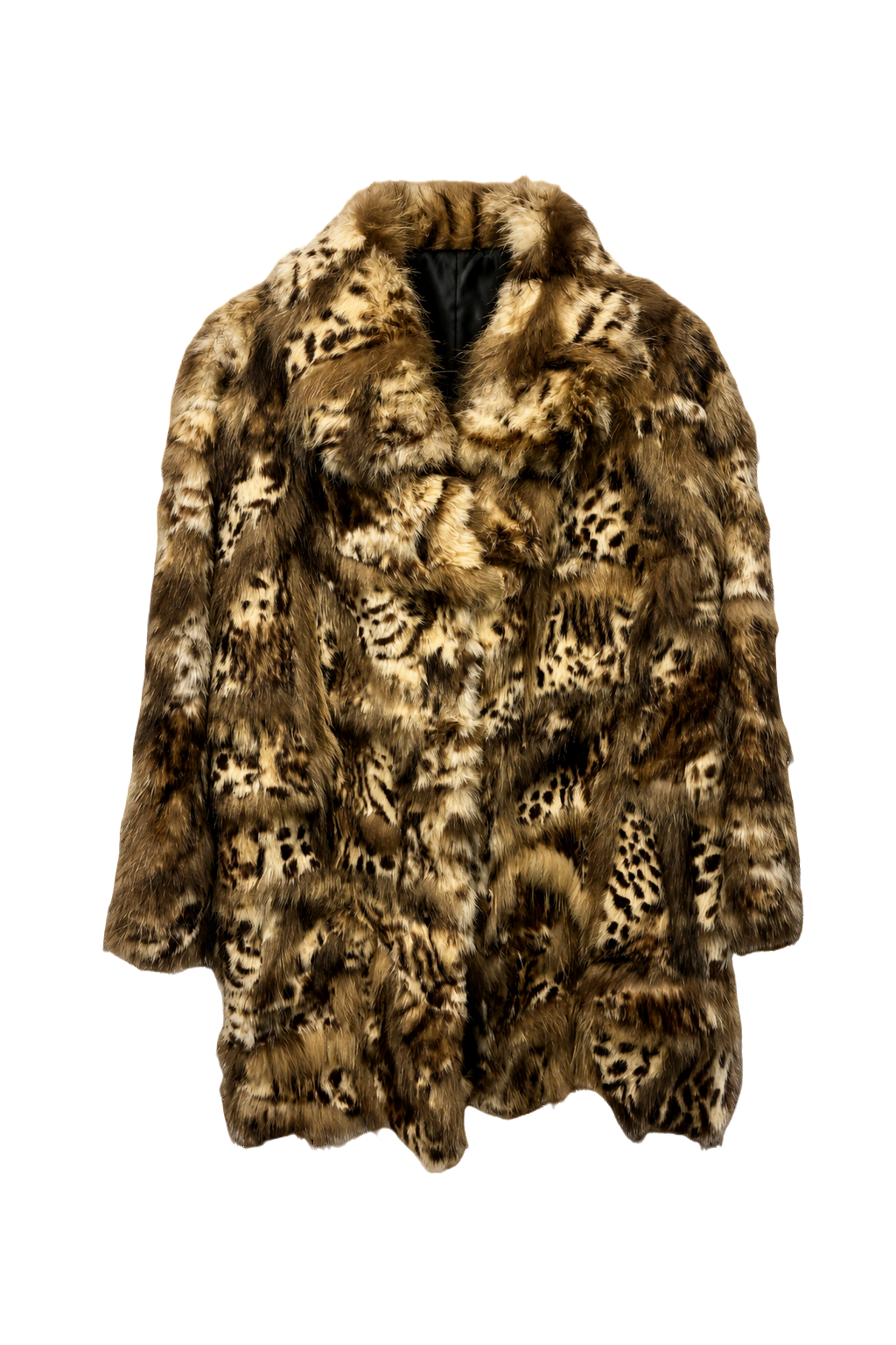 1980s Brown Fur Coat - Front View