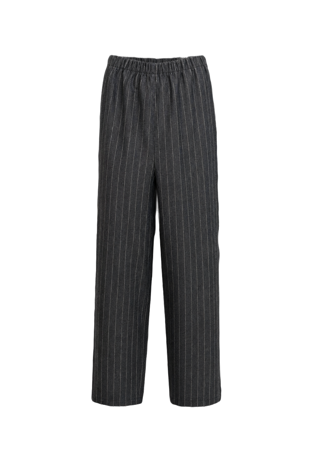1990s Charcoal Grey Wool Trousers - Front View
