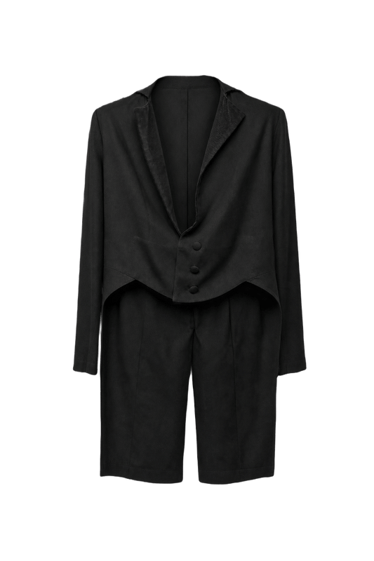 1940s Black Wool Jacket - Front View