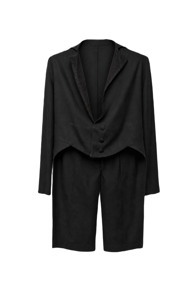 1940s Black Wool Jacket - Front View