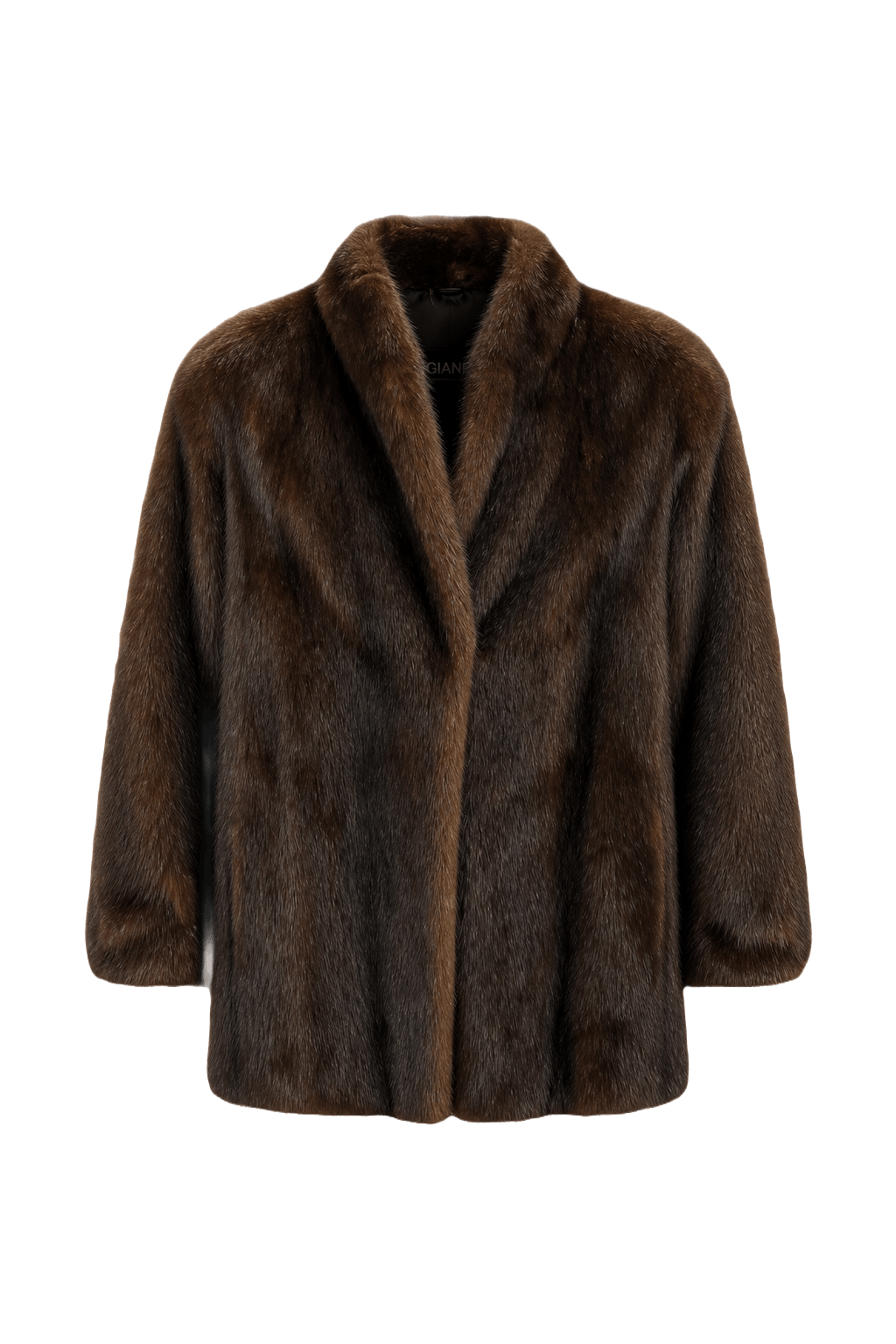 1980s Dark Brown Fur Coat - Front View