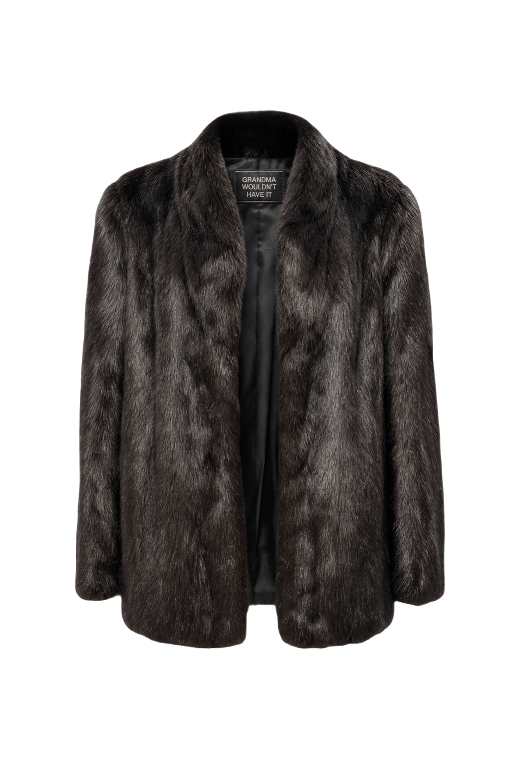 1980s Dark Brown Fur Coat - Front View