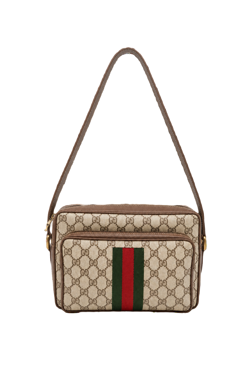 Unknown Beige Canvas Bag - Front View
