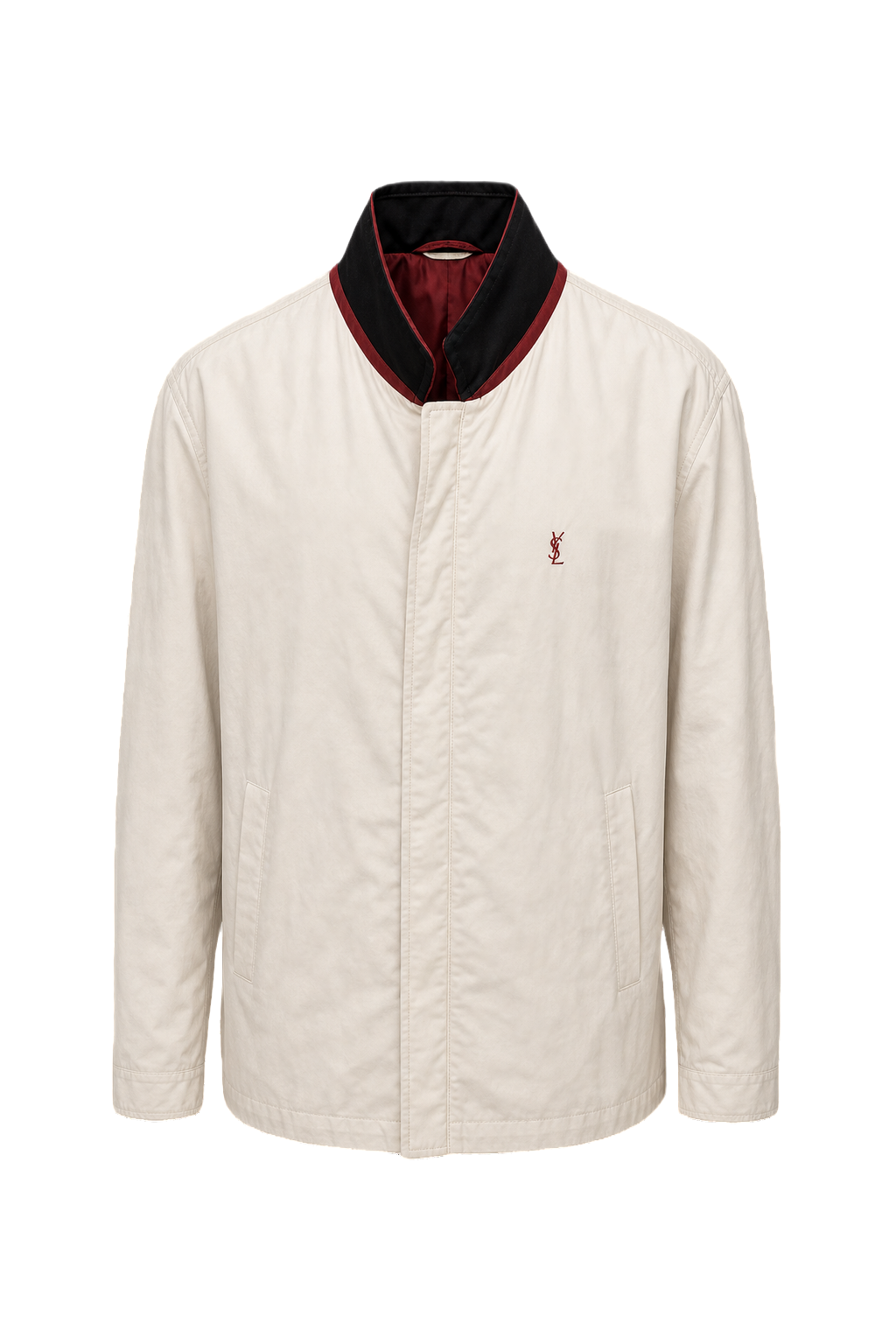 1980s Cream Cotton Jacket - Front View