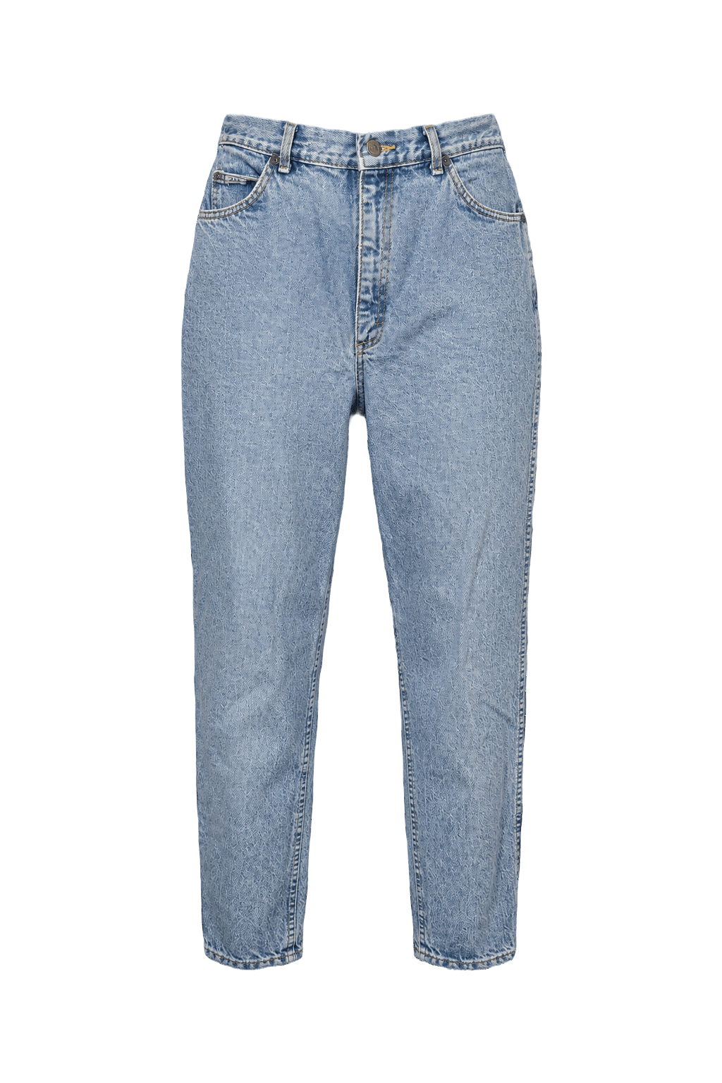 1990s Light Blue Denim Jeans - Front View