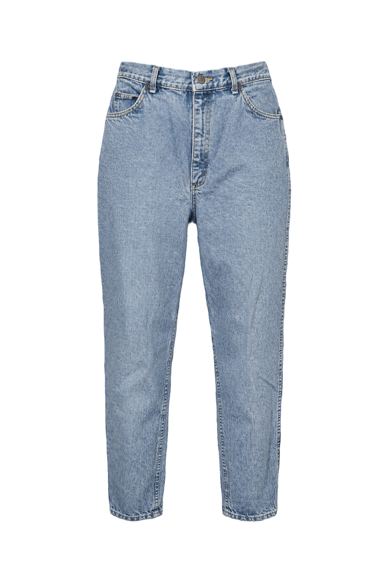 1990s Light Blue Denim Jeans - Front View