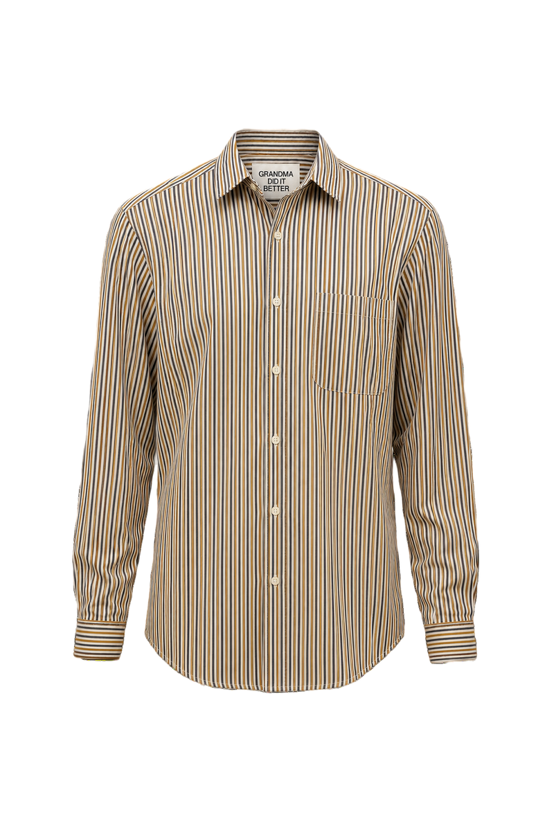 1970s Multicolor Cotton Shirt - Front View