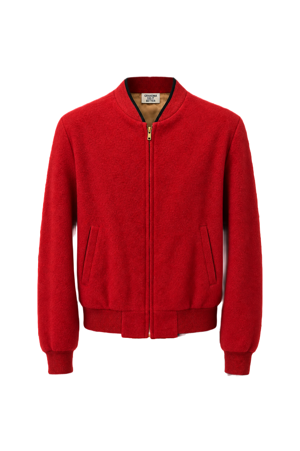 1960s Red Polyester Jacket - Front View