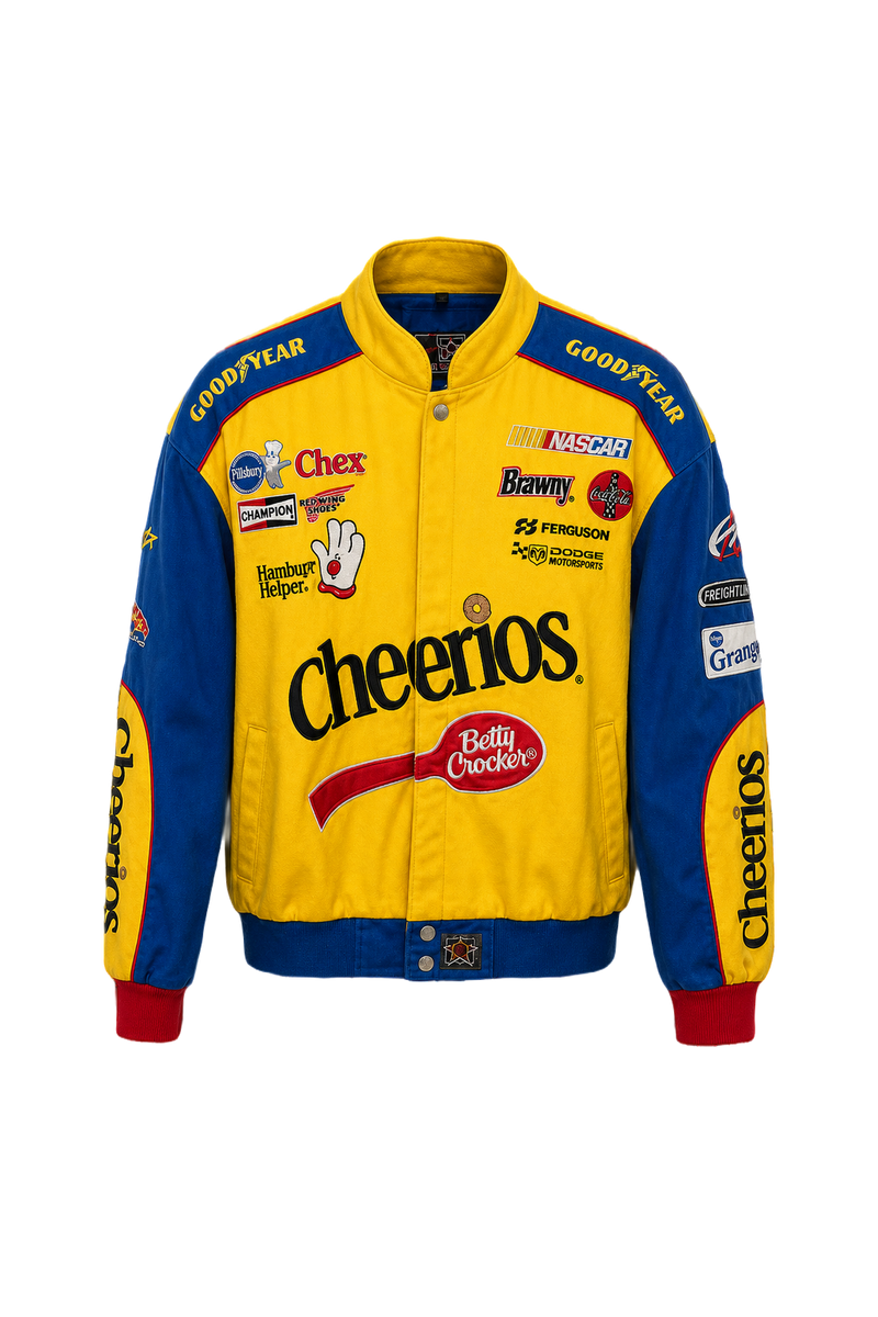 1990s Yellow Nylon Jacket - Front View