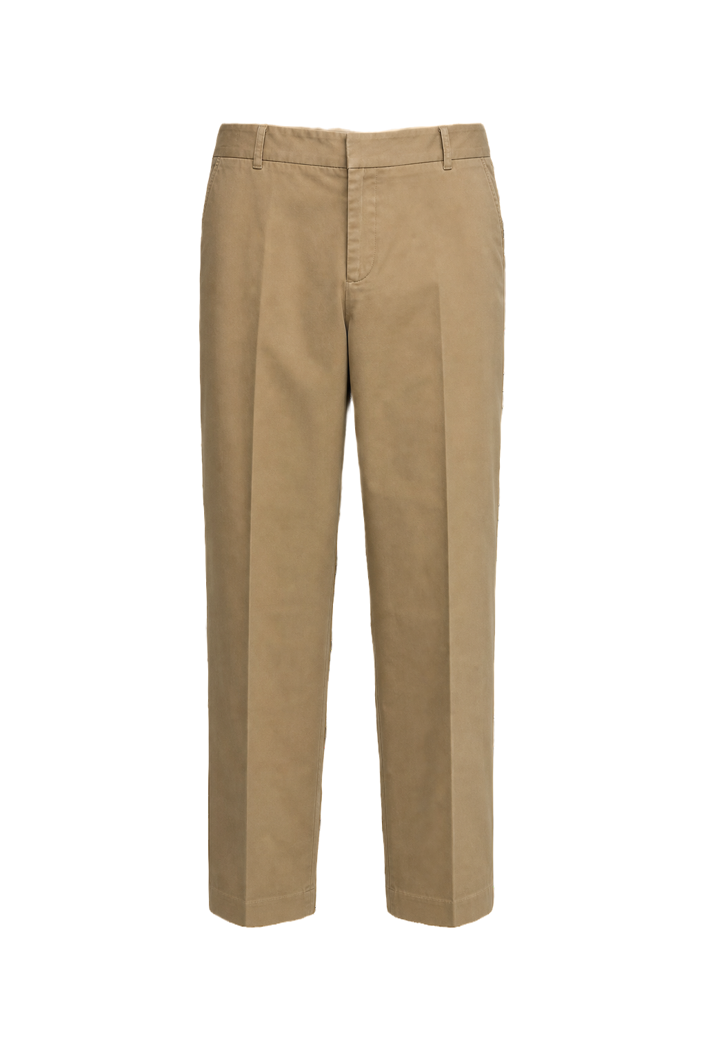 1990s Beige Cotton Trousers - Front View
