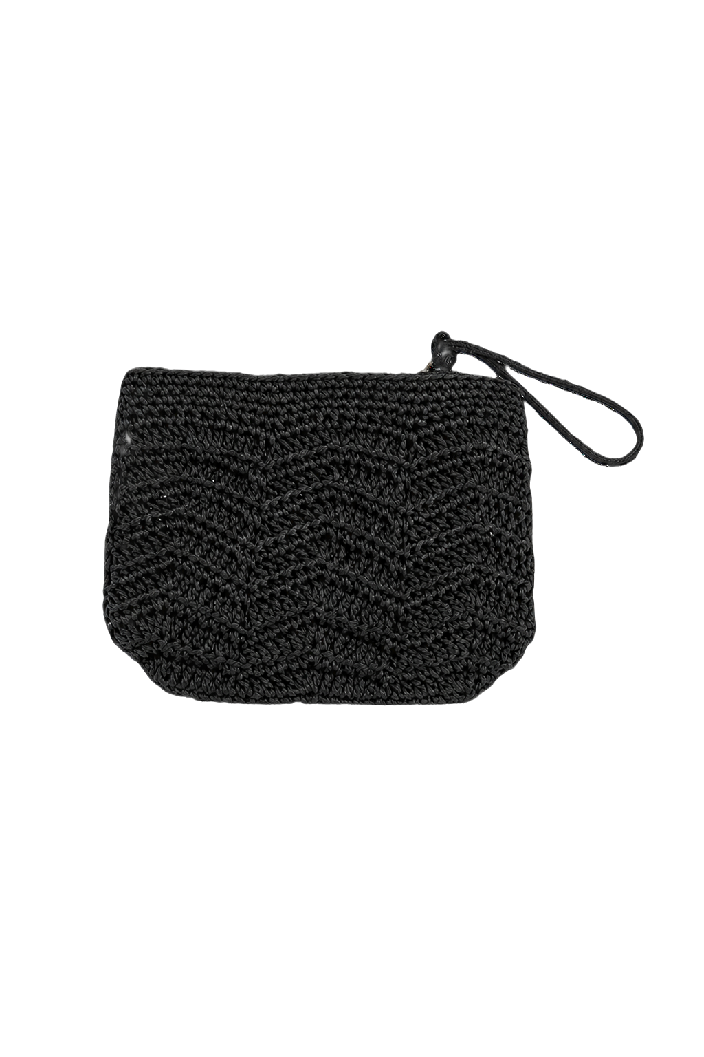 1940s Black Yarn Bag - Front View