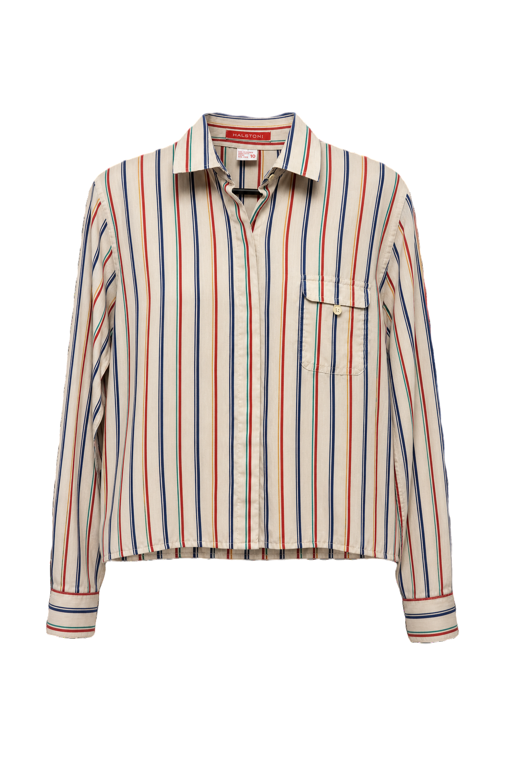 1970s Cream Cotton Shirt - Front View