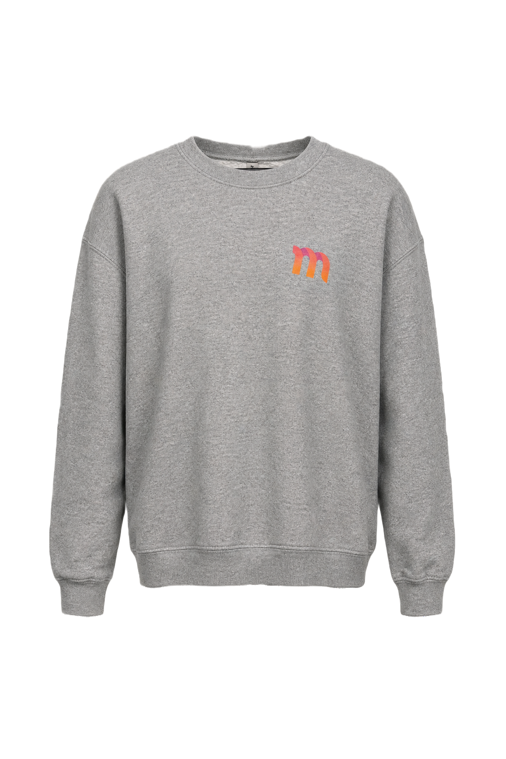 2000s Light Gray Cotton Blend Sweater - Front View