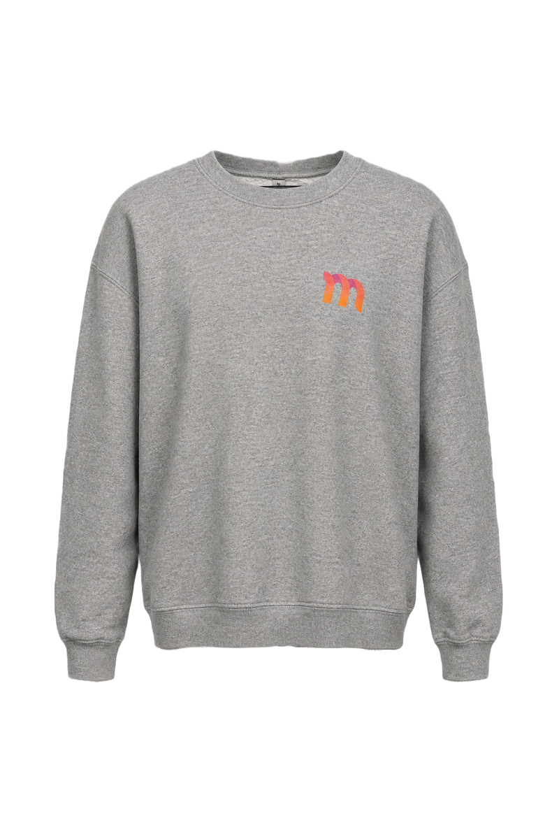 2000s Light Gray Cotton Blend Sweater - Front View