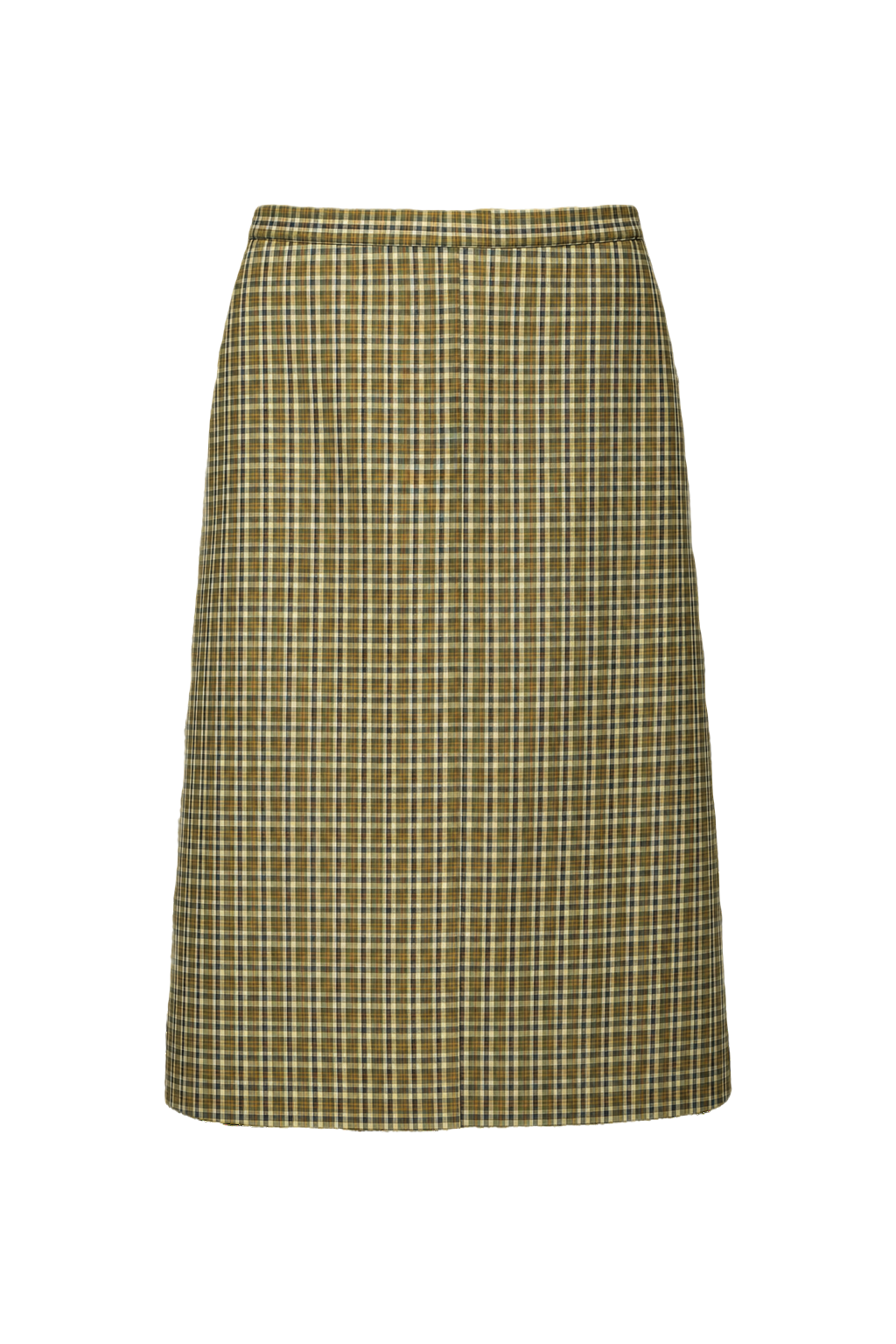 1950s Brown Cotton Skirt - Front View