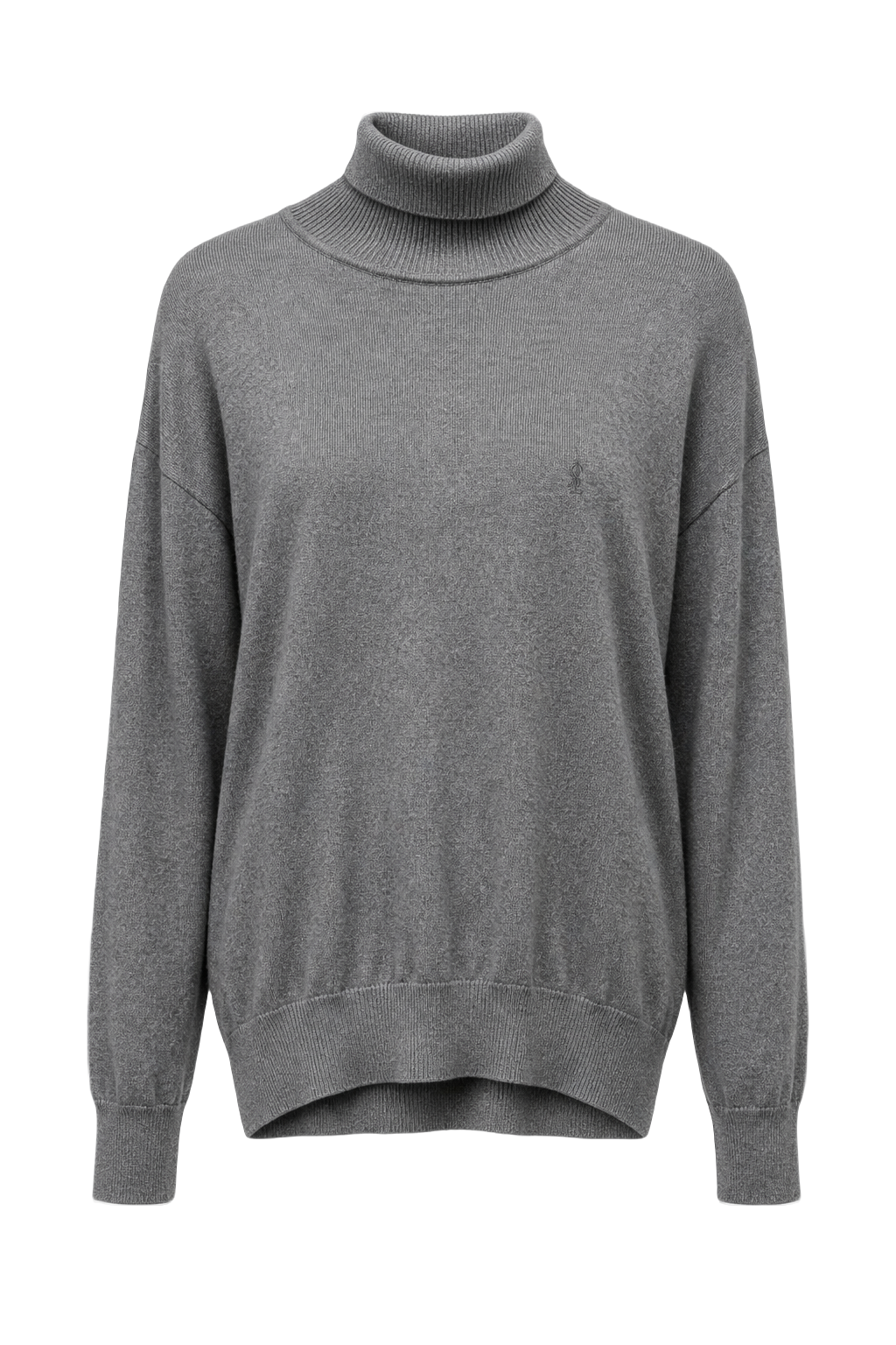 1980s Gray Wool Sweater - Front View