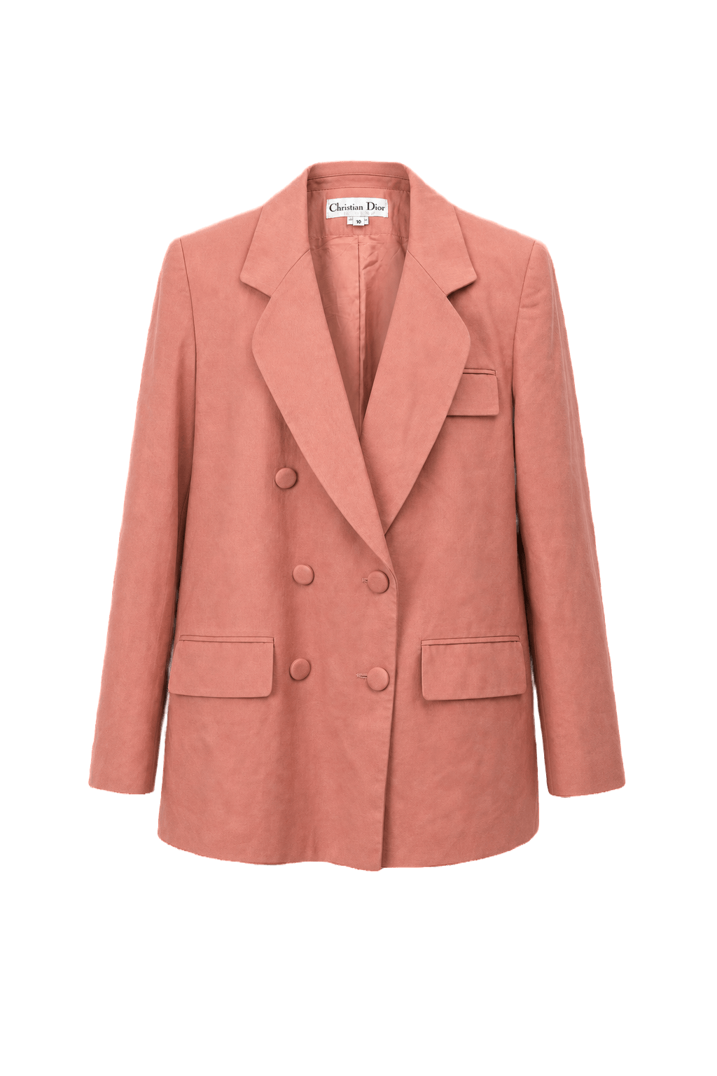 1980s Pink Smooth Blazer - Front View