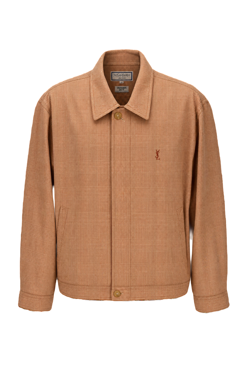 1990s Tan Cotton Jacket - Front View