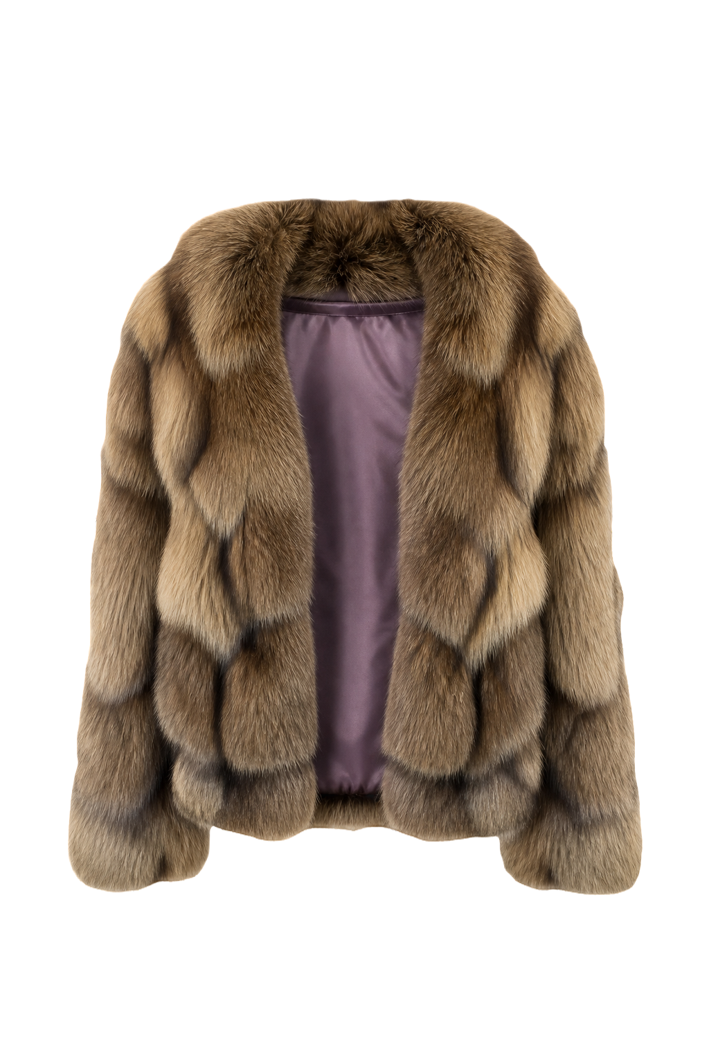 1980s Brown Fur Coat - Front View