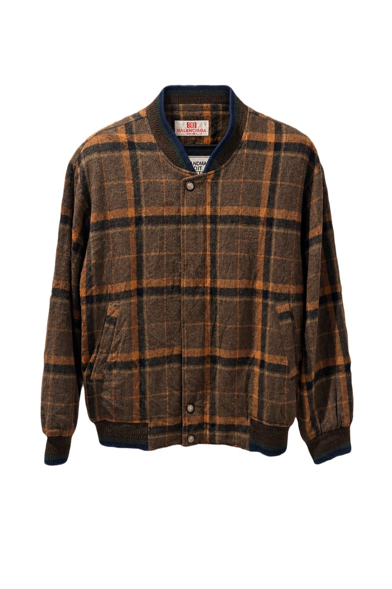 1980s Brown Cotton Jacket - Front View