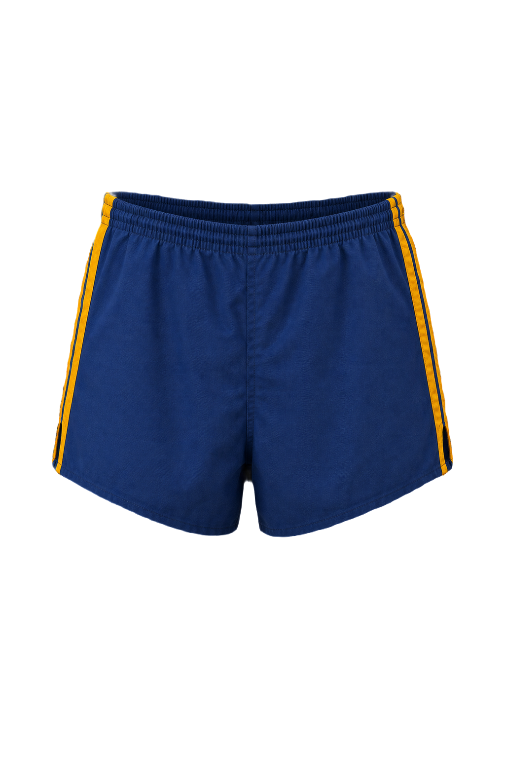 1980s Blue Cotton Shorts - Front View