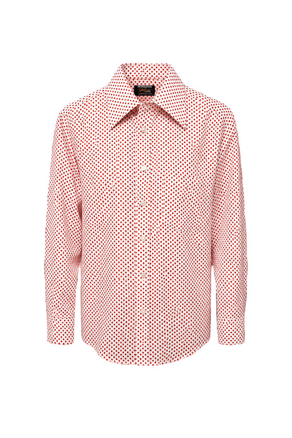 1970s White Cotton Shirt - Front View
