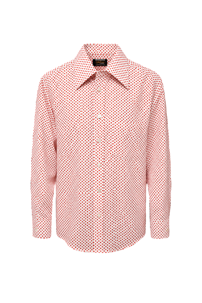1970s White Cotton Shirt - Front View