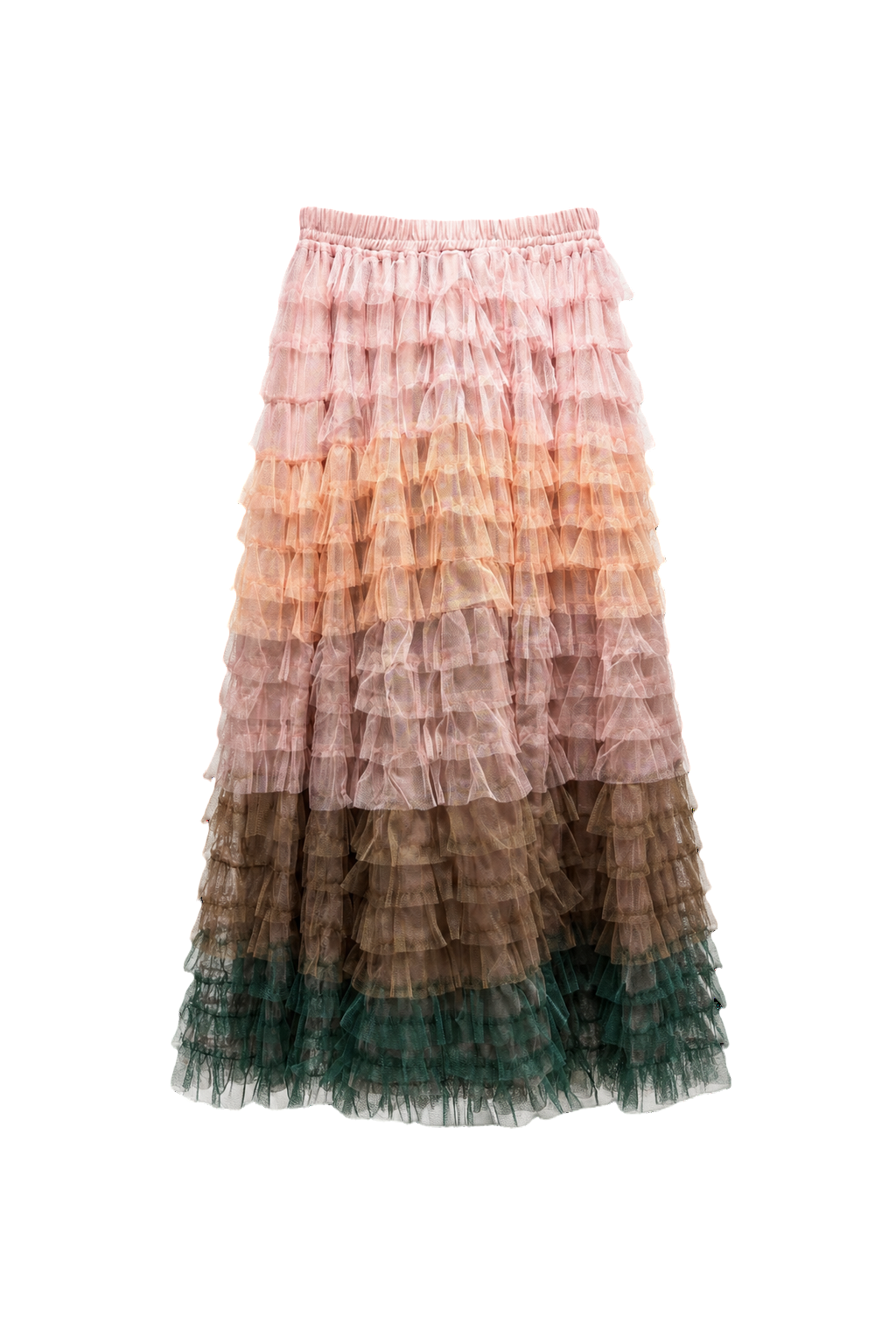 1980s Pink Tulle Skirt - Front View