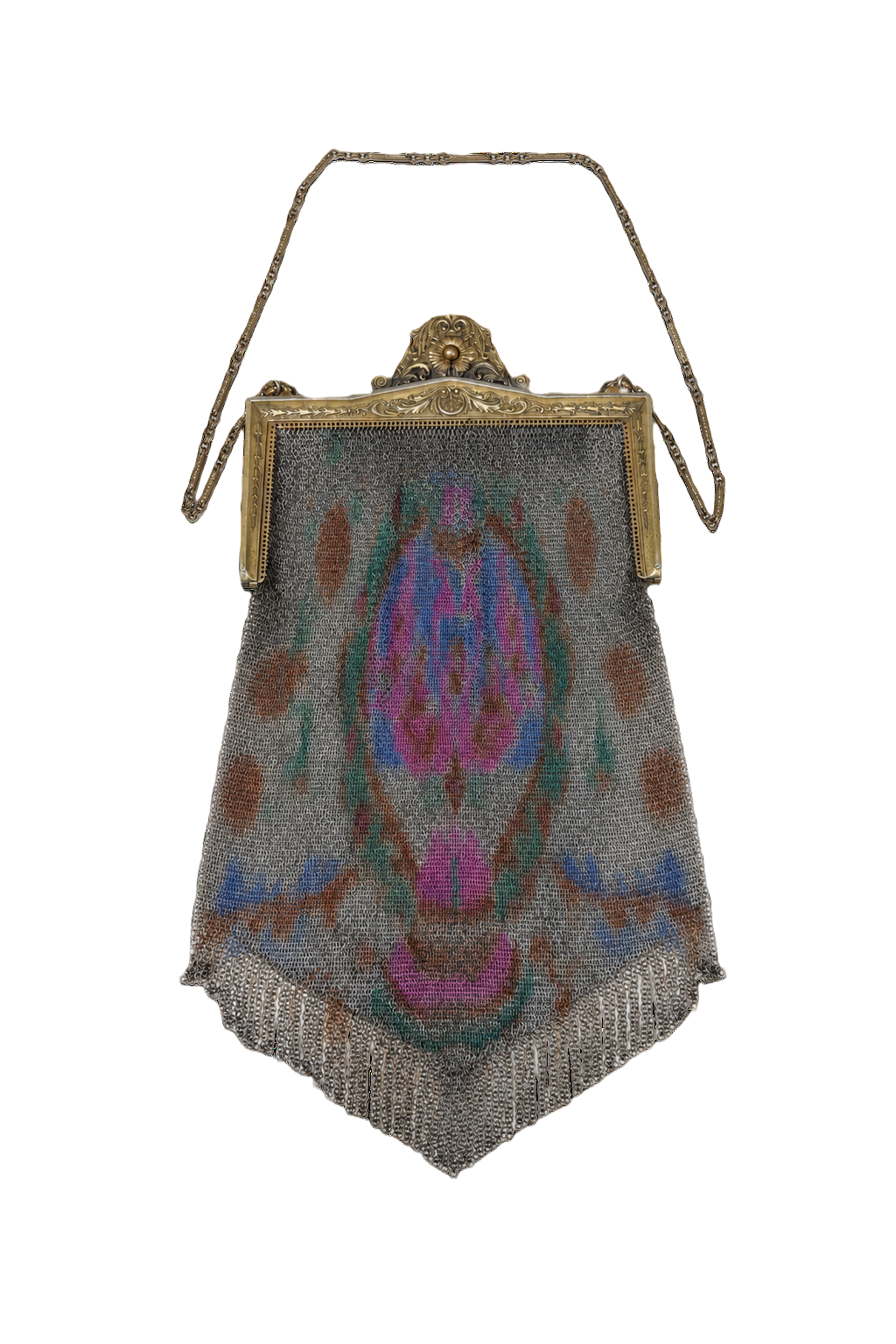 1920s Multi-color Evening Bag - Front View