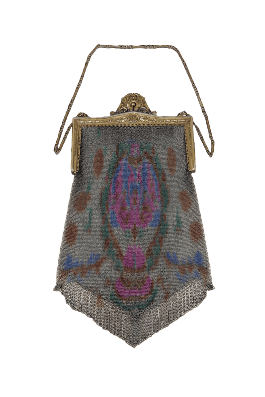 1920s Multi-color Evening Bag - Front View