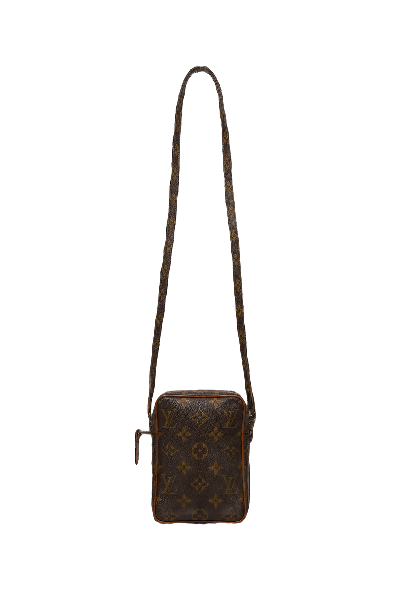 1980s Brown Leather Bag - Front View