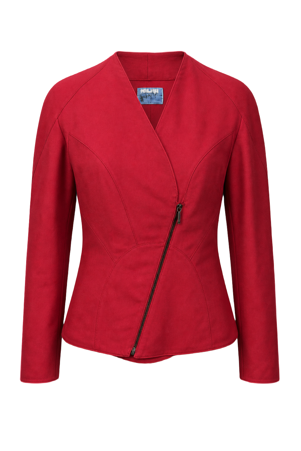1980s Red Wool Jacket - Front View