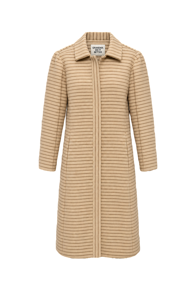 1960s Cream Cotton Dress - Front View