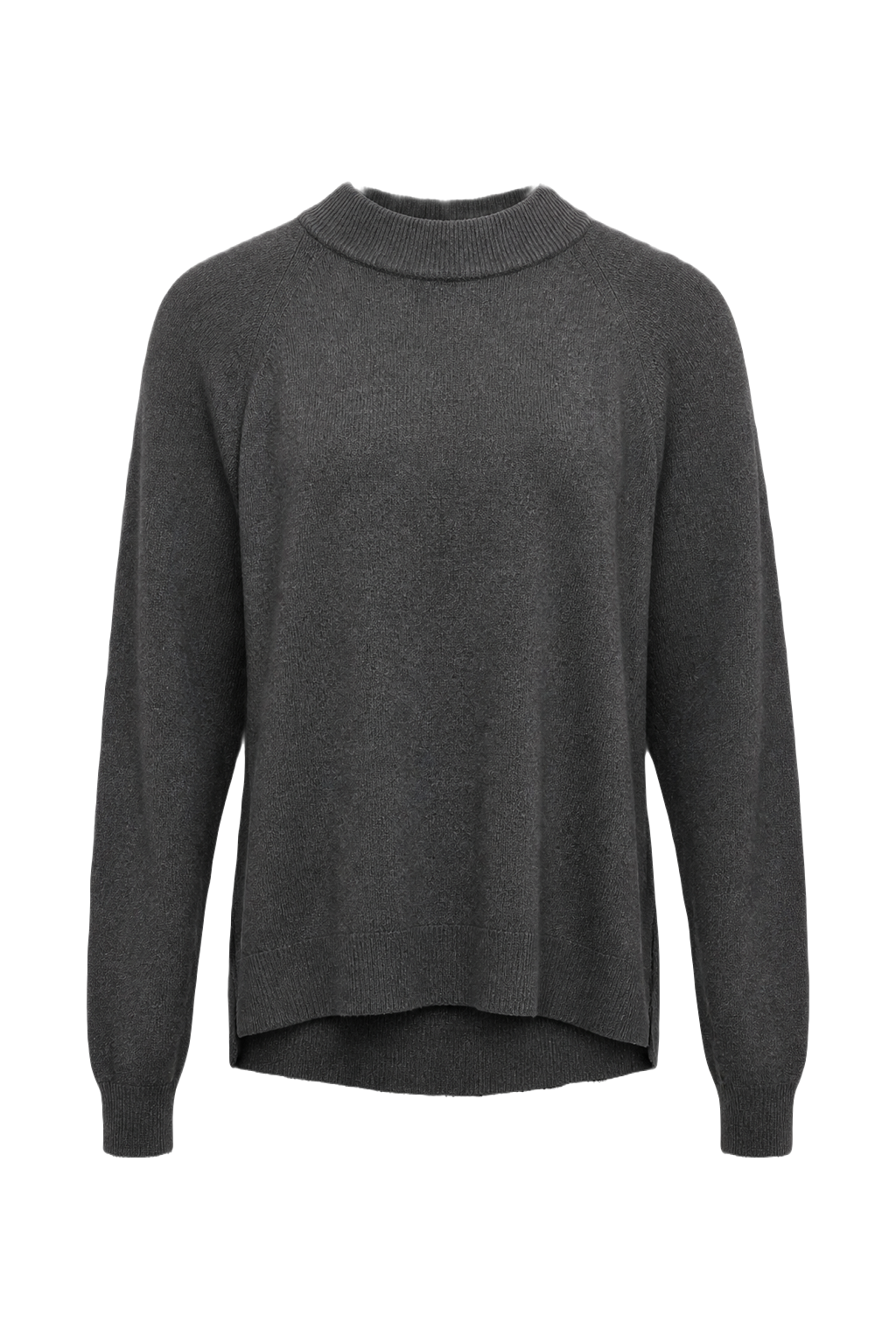 1990s Dark Charcoal Wool Sweater - Front View