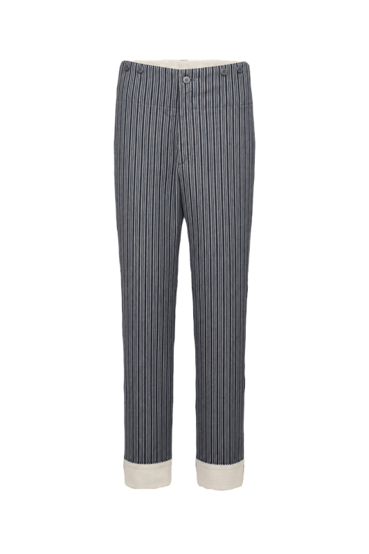 1960s Grey Wool Trousers - Front View